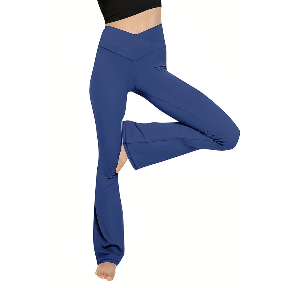 Bootcut leggings with high waist