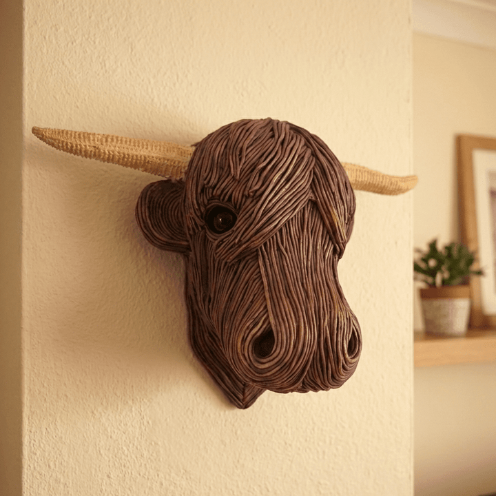 BOVINEART – Elegant cow wall sculpture in country house style