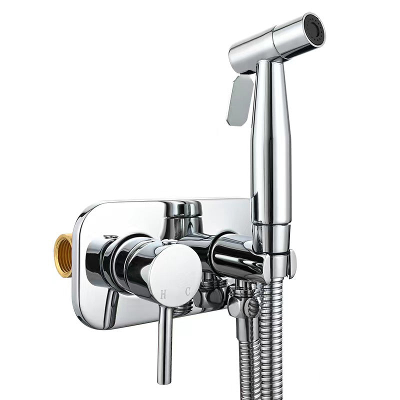 Brass Bidet Sprayer with Hot and Cold Water Control and Dual Spray Modes