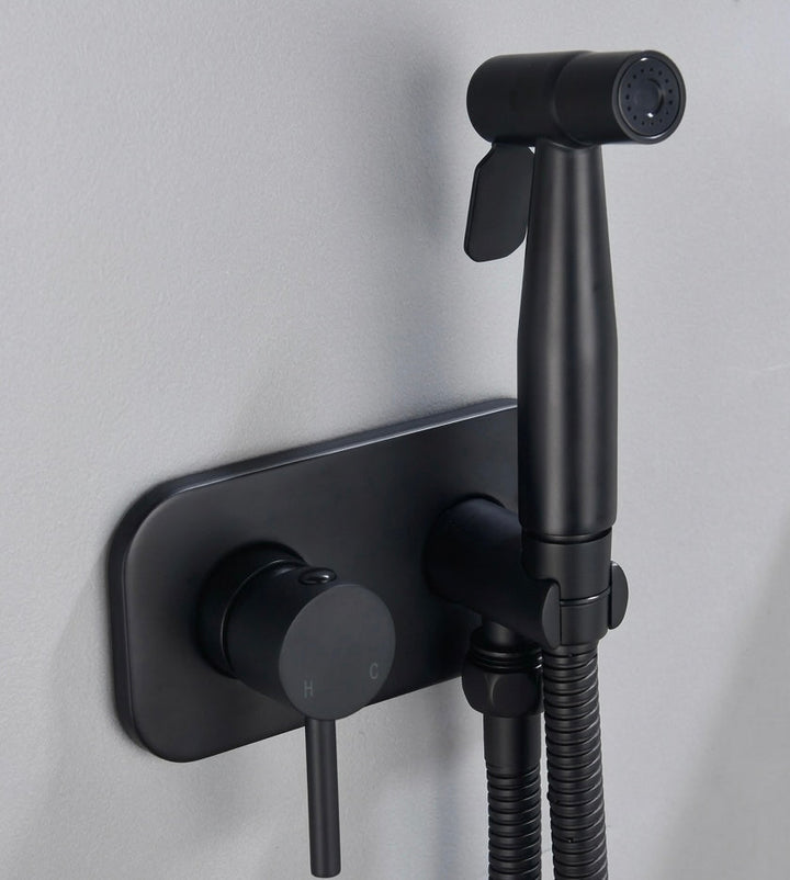 Brass Bidet Sprayer with Hot and Cold Water Control and Dual Spray Modes