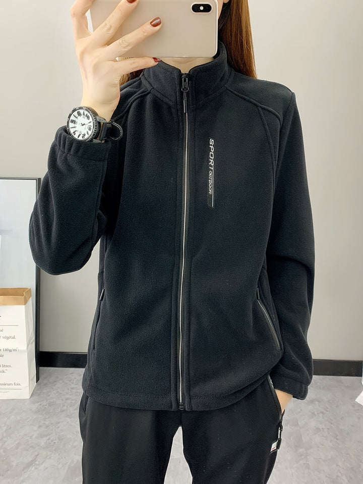 Breathable fleece jacket