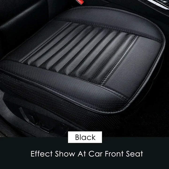 Breathable PU Leather and Latex Car Seat Cushion Cover - Non-Slip, All-Season Universal Fit for All Vehicle Types