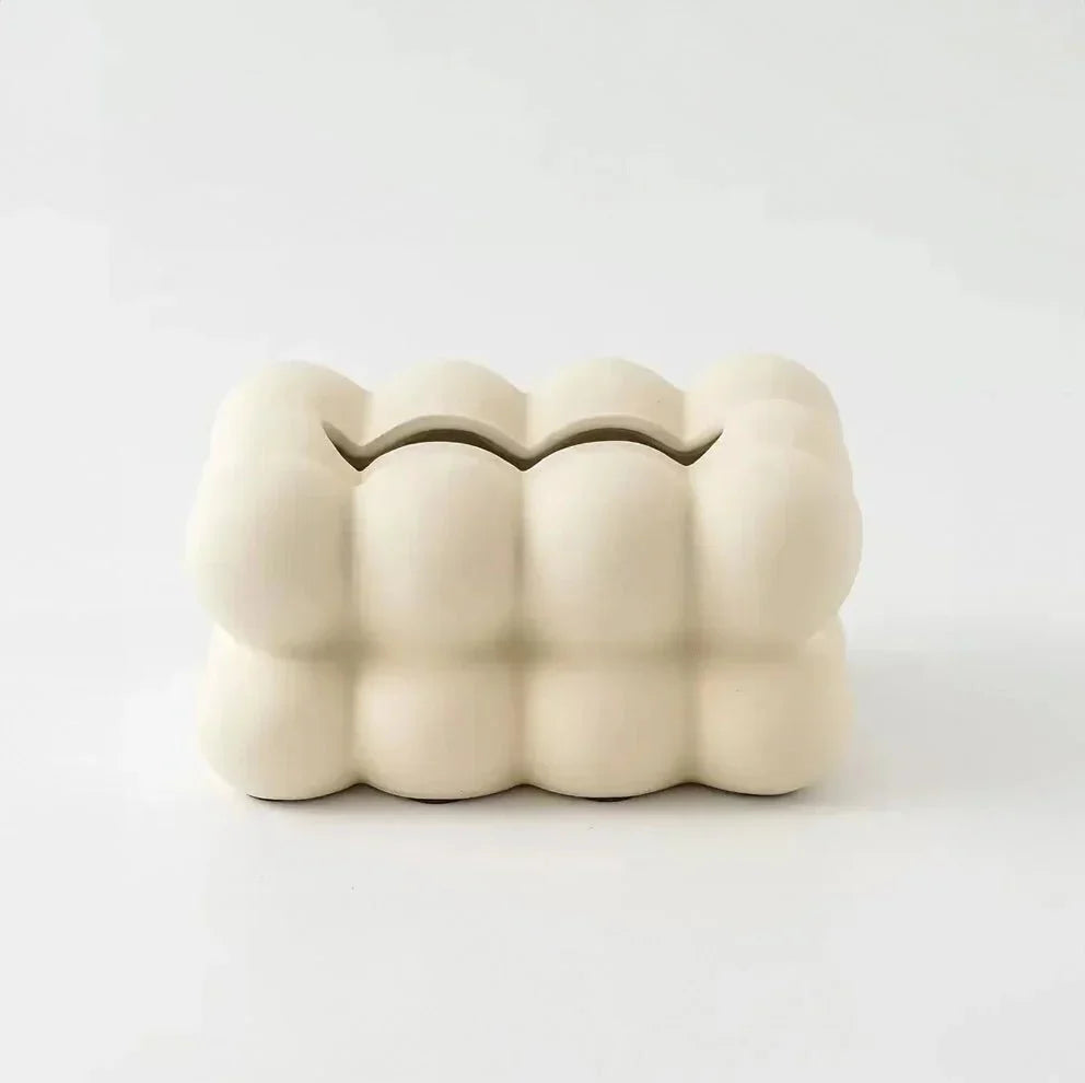 Bubble Ceramic Tissue Box Cover