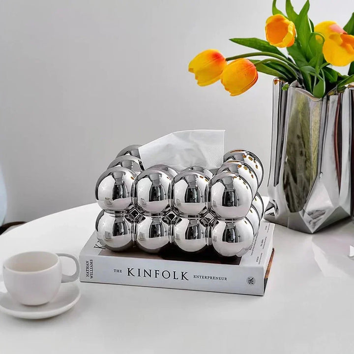 Bubble Ceramic Tissue Box Cover