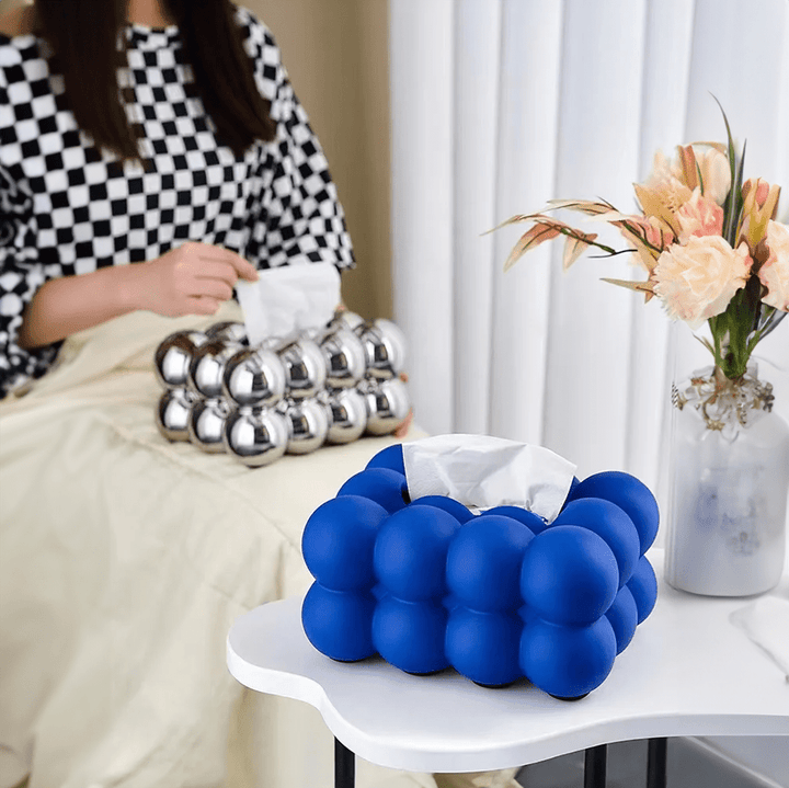 Bubble Ceramic Tissue Box Cover