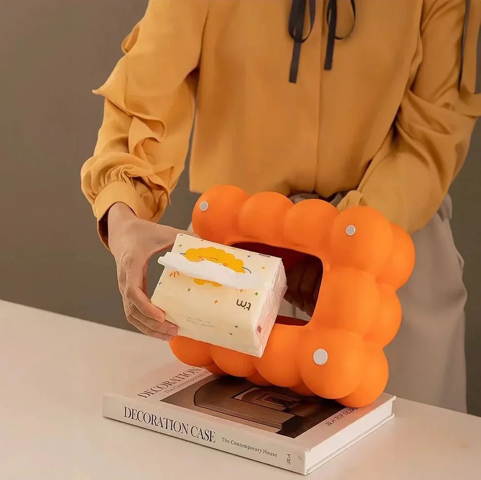 Bubble Ceramic Tissue Box Cover