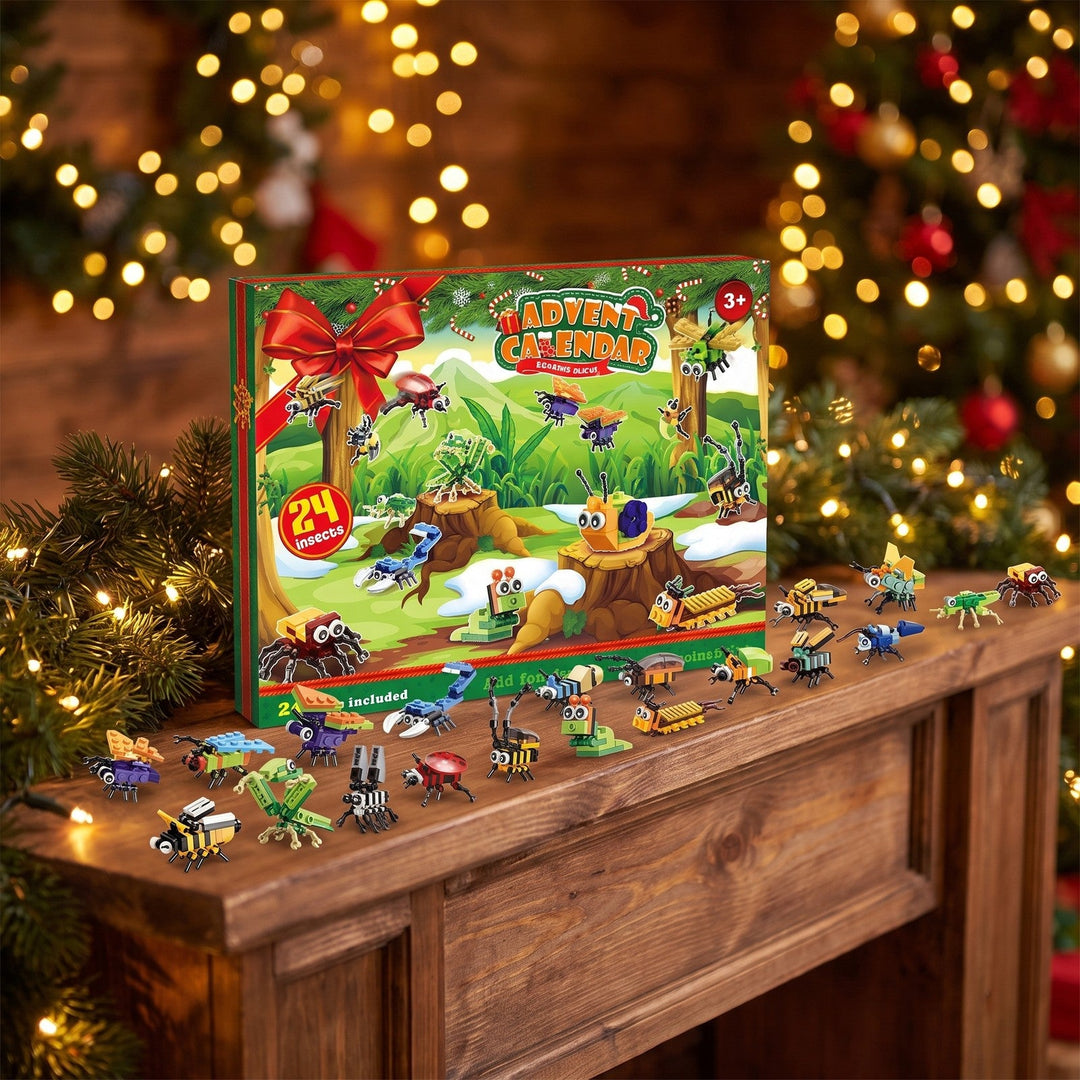 Insect Brick Advent Calendar, 24 Bugs to Build and Bee King or Scorpion King Builds