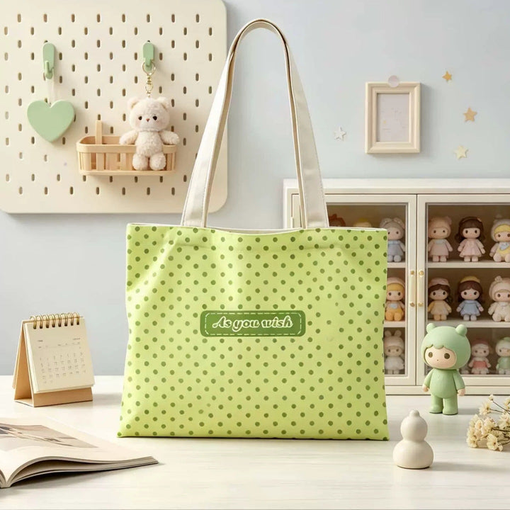 Canvas Tote Bag with Fun Graphic Design