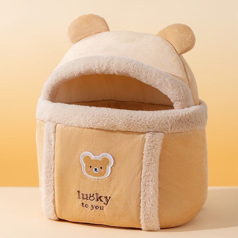 Cartoon Fabric Pet Shoulder Bag Carrier