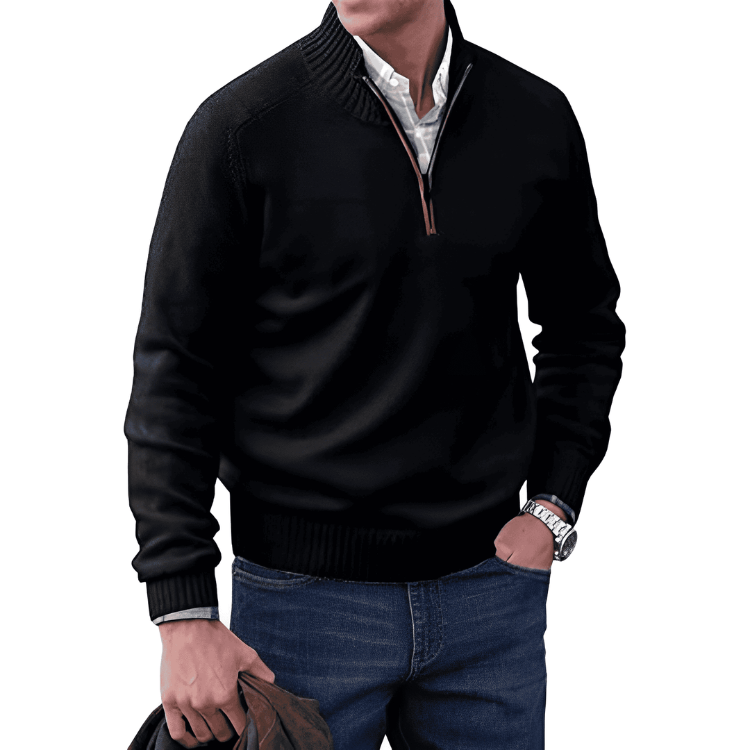 Cashmere Half-Zip Sweater