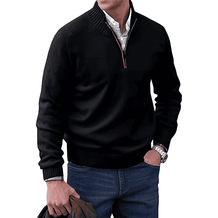 Cashmere Half-Zip Sweater