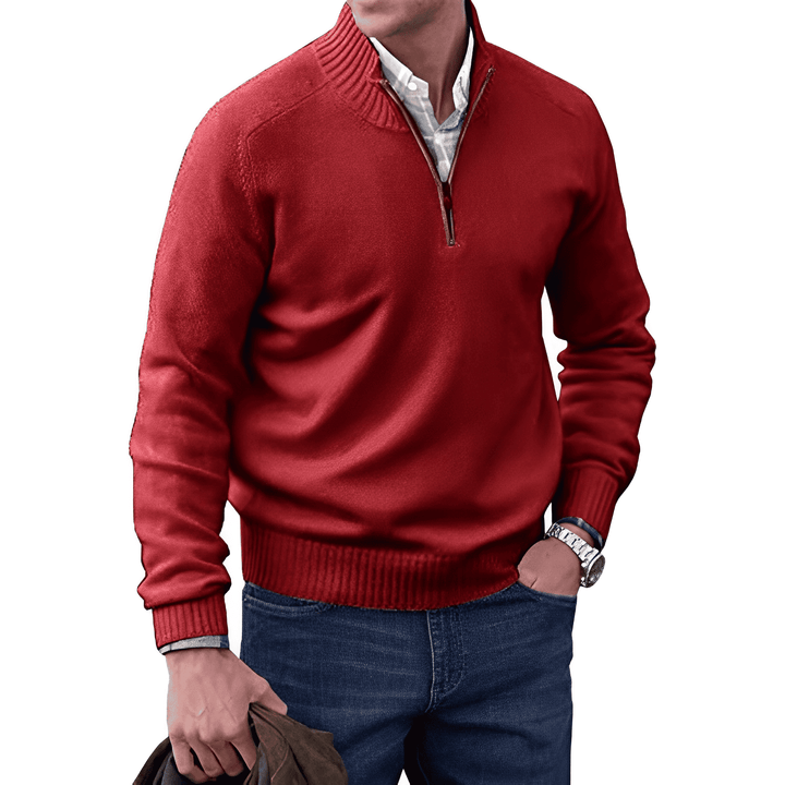 Cashmere Half-Zip Sweater