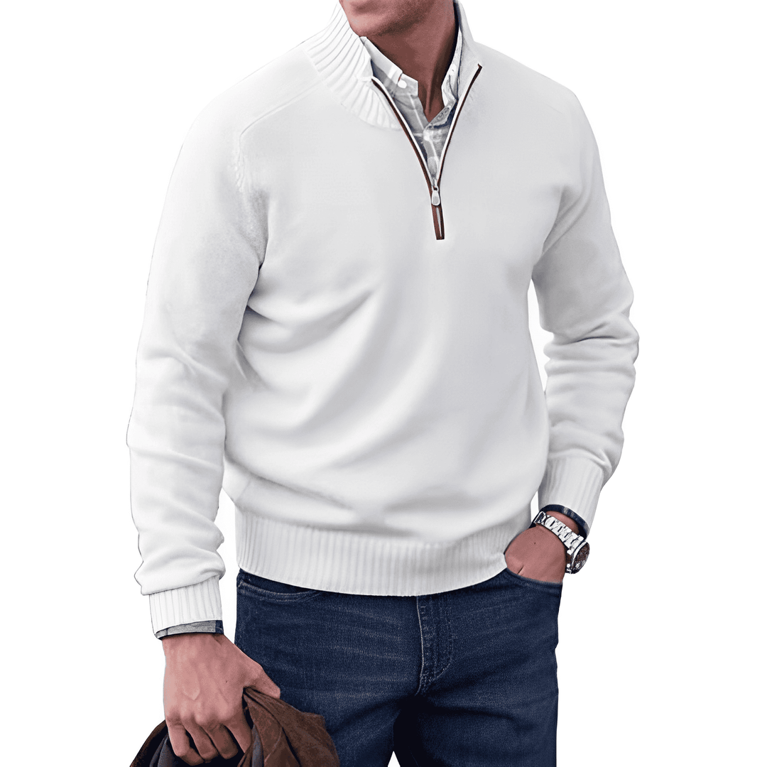 Cashmere Half-Zip Sweater