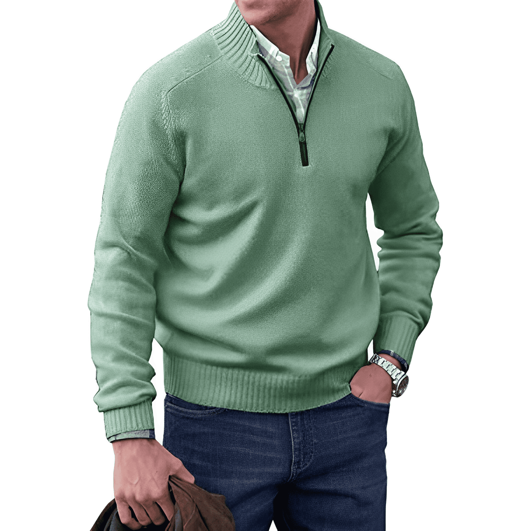Cashmere Half-Zip Sweater