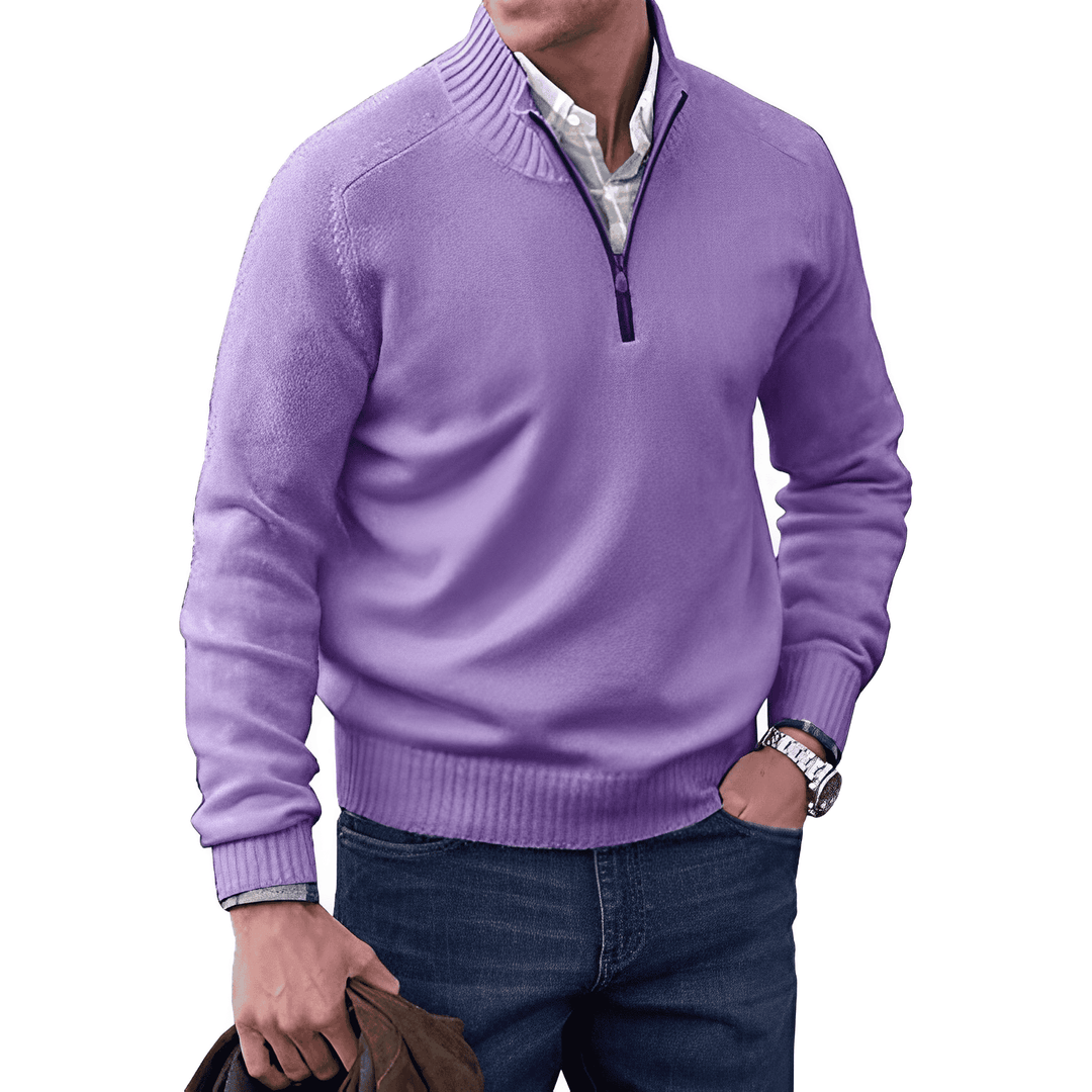 Cashmere Half-Zip Sweater