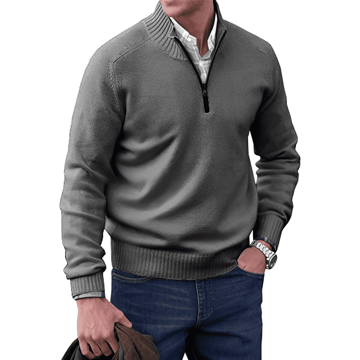 Cashmere Half-Zip Sweater