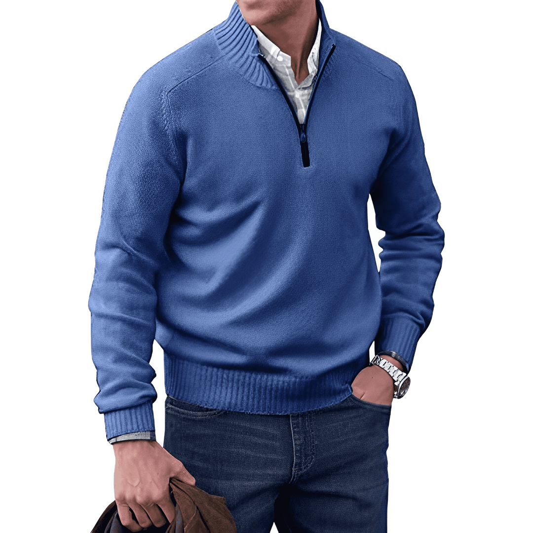 Cashmere Half-Zip Sweater