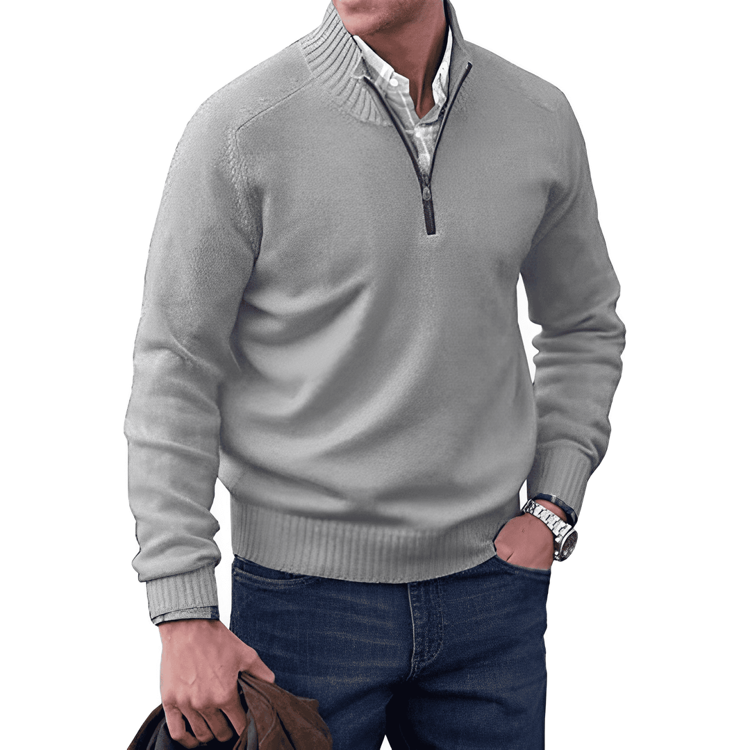 Cashmere Half-Zip Sweater