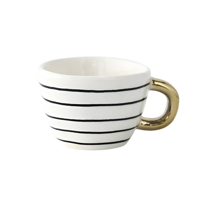 Ceramic Mug with Geometric Design – Stylish and Modern | Ideal for Coffee or Tea