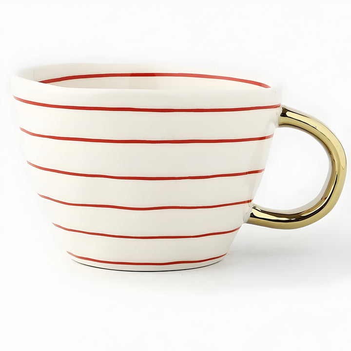 Ceramic Mug with Geometric Design – Stylish and Modern | Ideal for Coffee or Tea