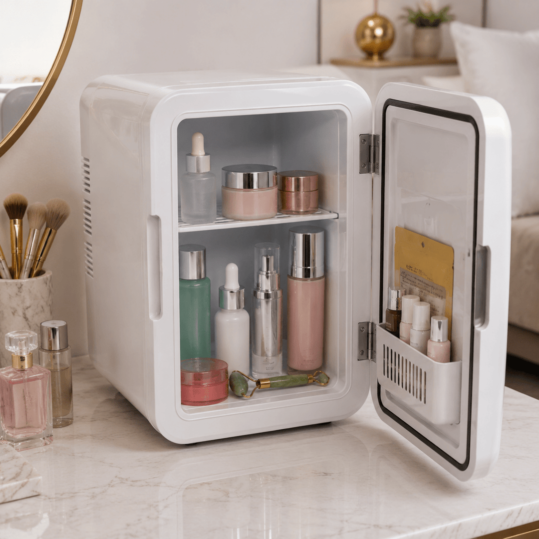 CHILLBOX – Mini Fridge for Drinks, Snacks, and Cosmetics