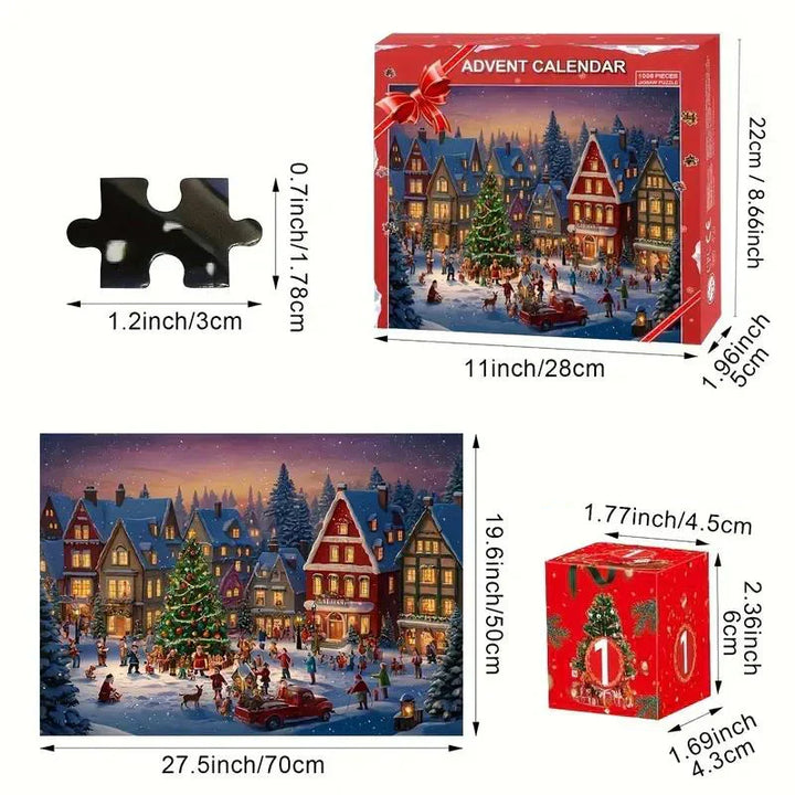 Christmas Countdown Puzzle Surprise Box – 24 Days Filled with Magic &amp; Creativity