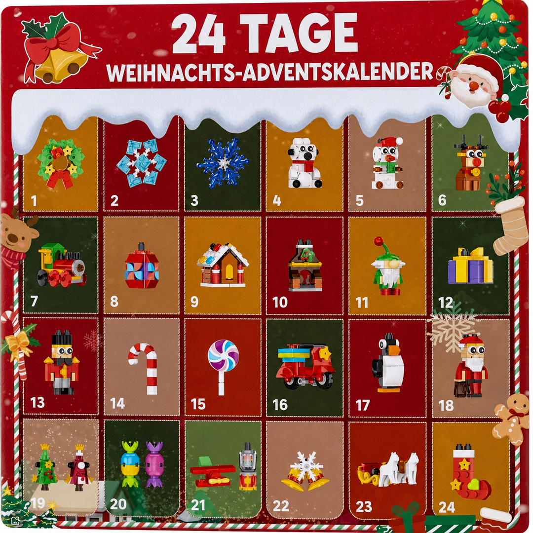 Christmas Decoration Building Blocks Advent Calendar 2026 – 24 Days of Christmas Surprises
