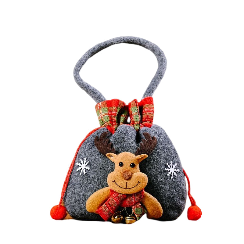 Christmas Gift Bag with Festive Doll