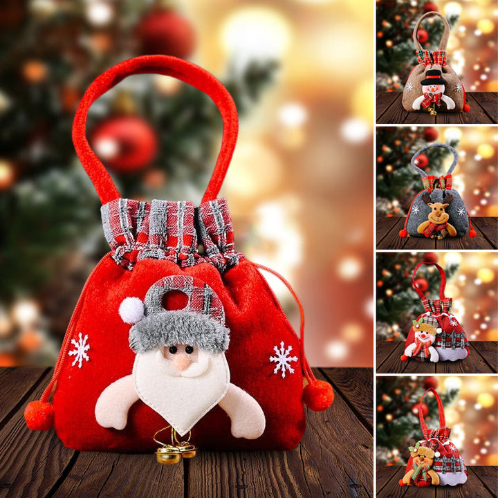 Christmas Gift Bag with Festive Doll