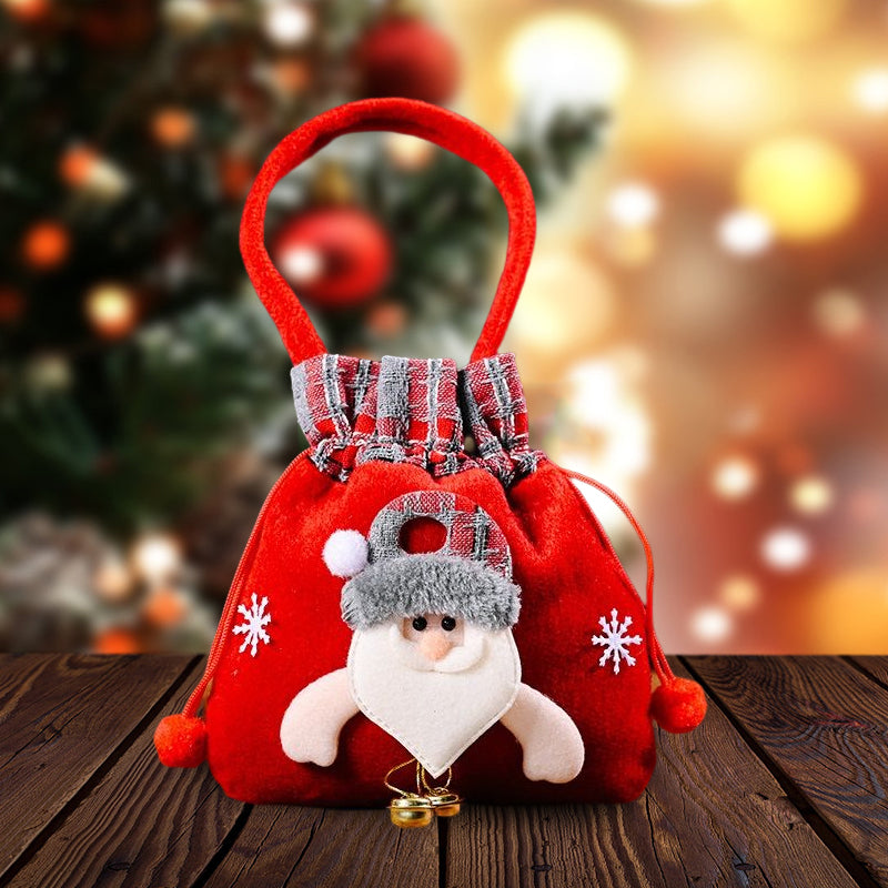 Christmas Gift Bag with Festive Doll