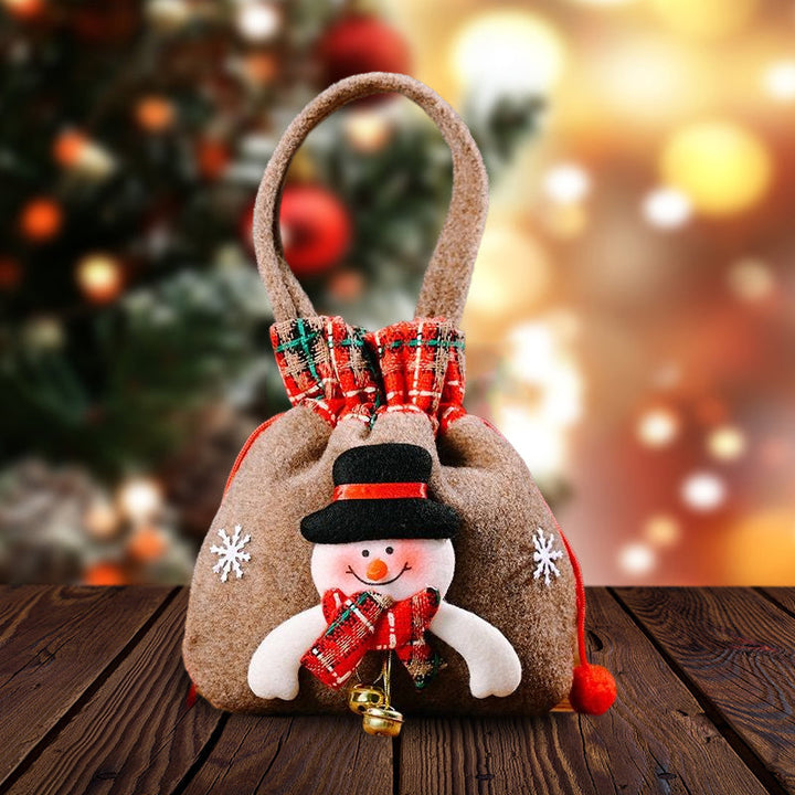 Christmas Gift Bag with Festive Doll