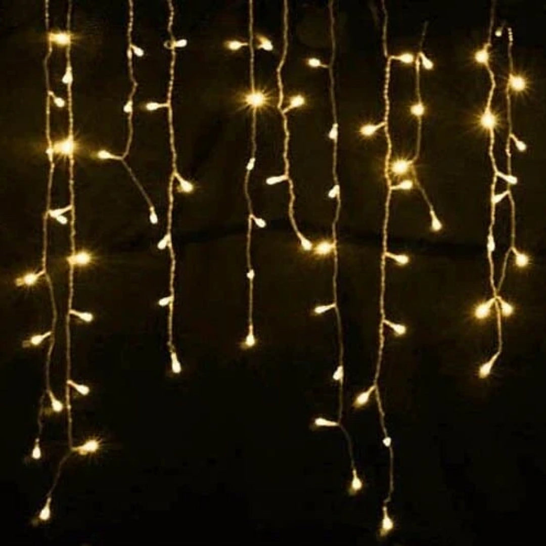 Christmas Icicle Lights - 4 Metres with 96 LEDs and 8 Modes