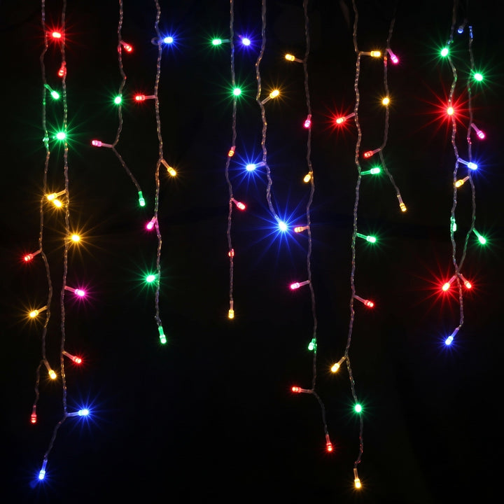 Christmas Icicle Lights - 4 Metres with 96 LEDs and 8 Modes