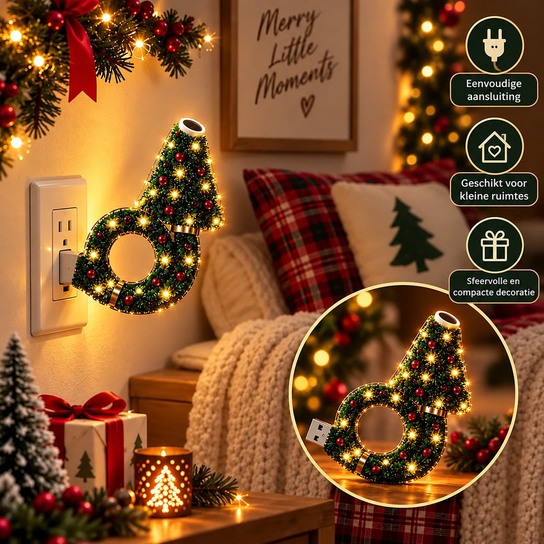 Christmas Projector - Christmas Tree-Shaped USB Projection Lamp