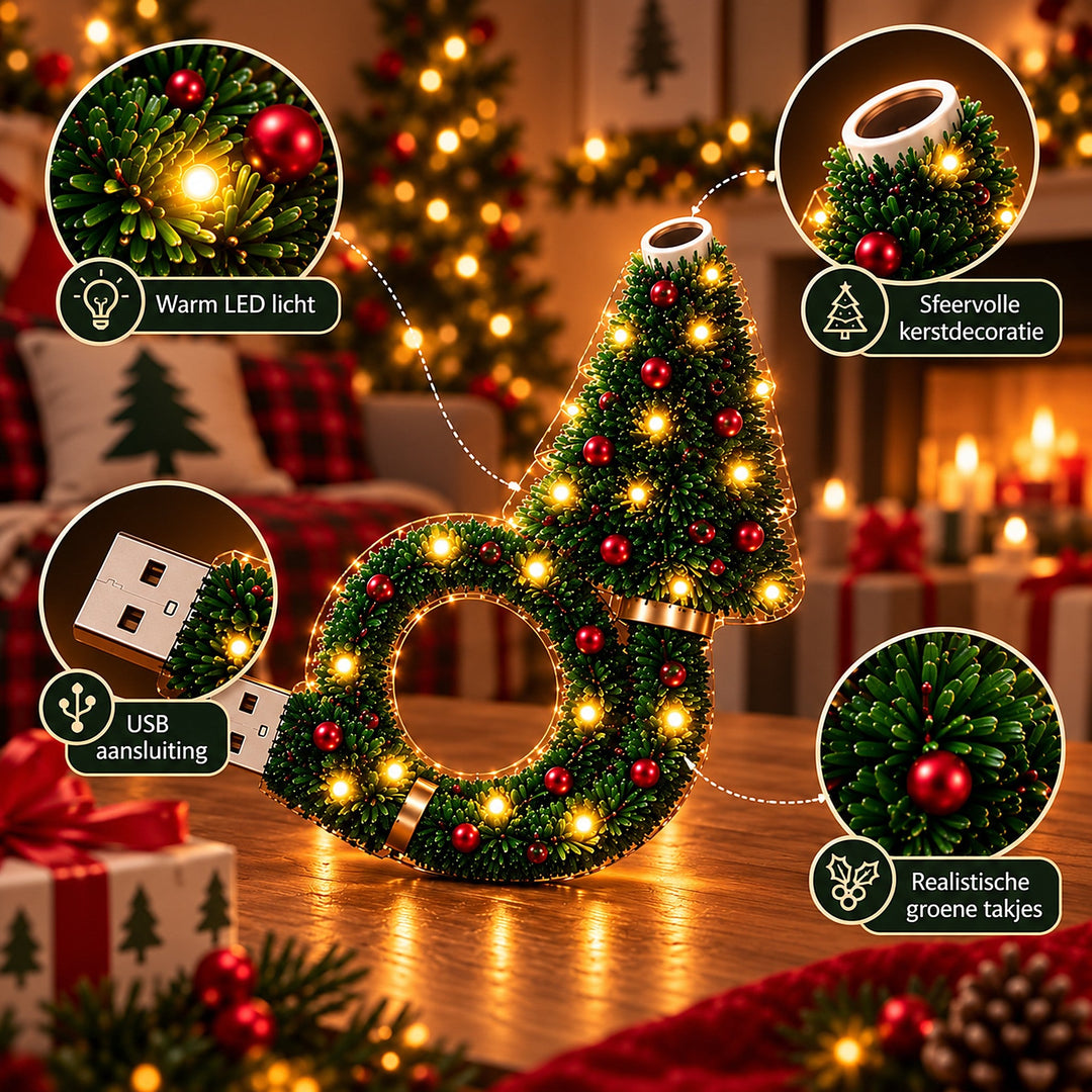 Christmas Projector - Christmas Tree-Shaped USB Projection Lamp