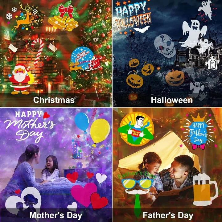 Christmas Projector Light with Multicolor LED Display