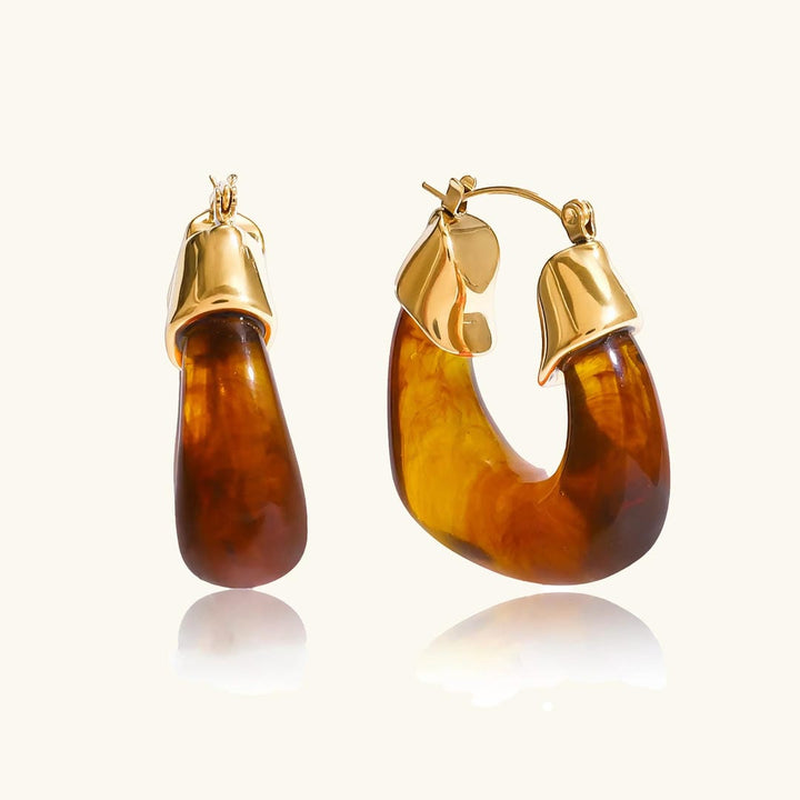 Chunky Enamel Earrings