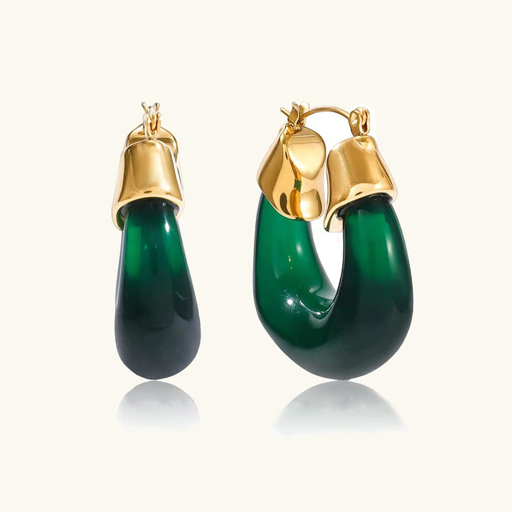 Chunky Enamel Earrings