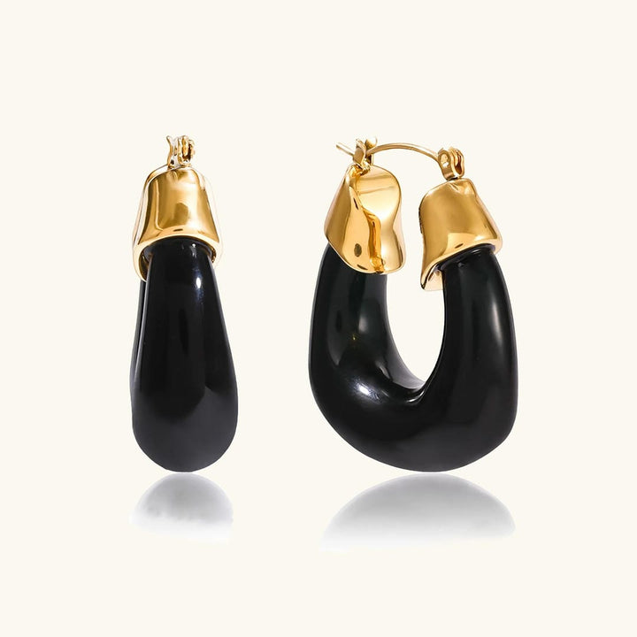 Chunky Enamel Earrings