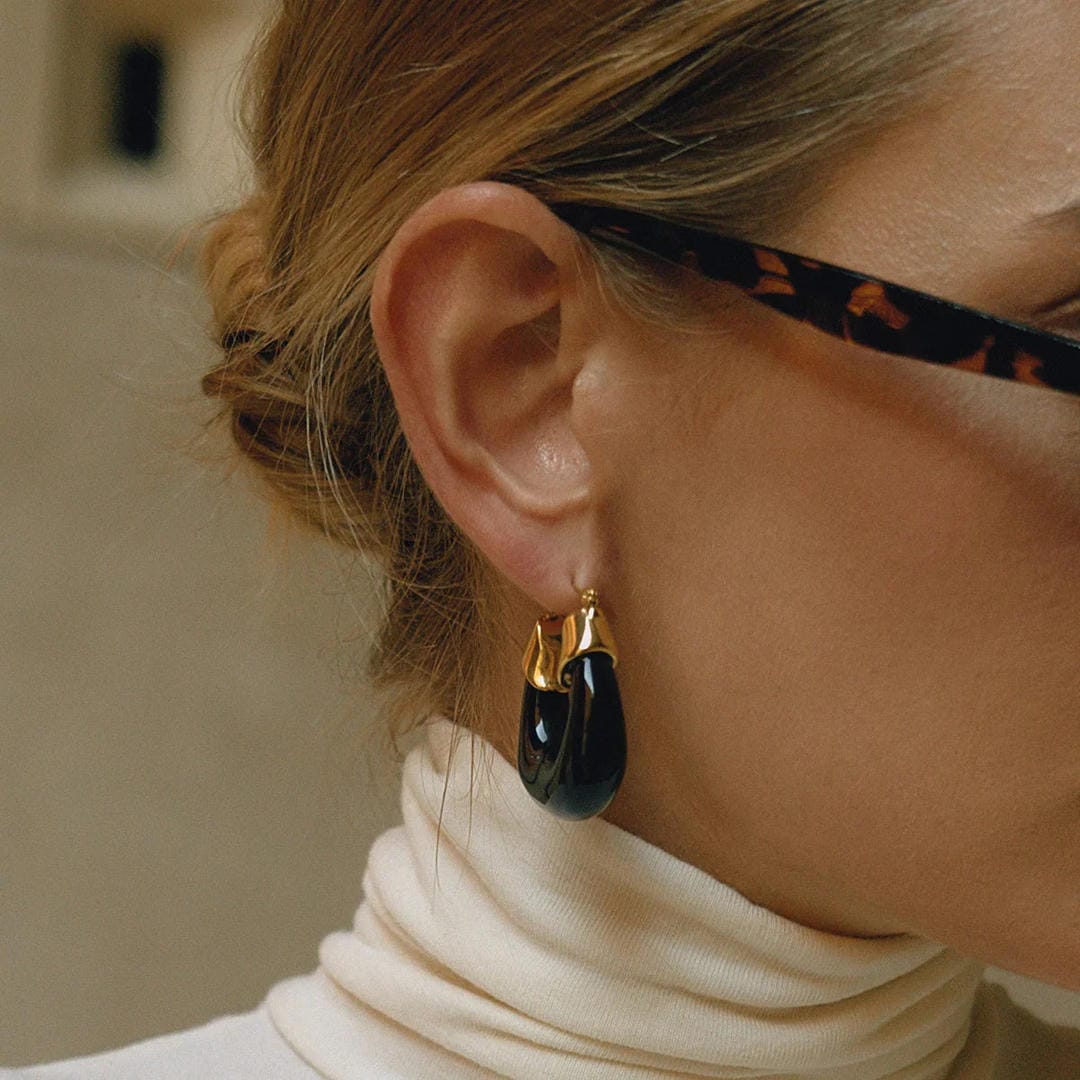 Chunky Enamel Earrings