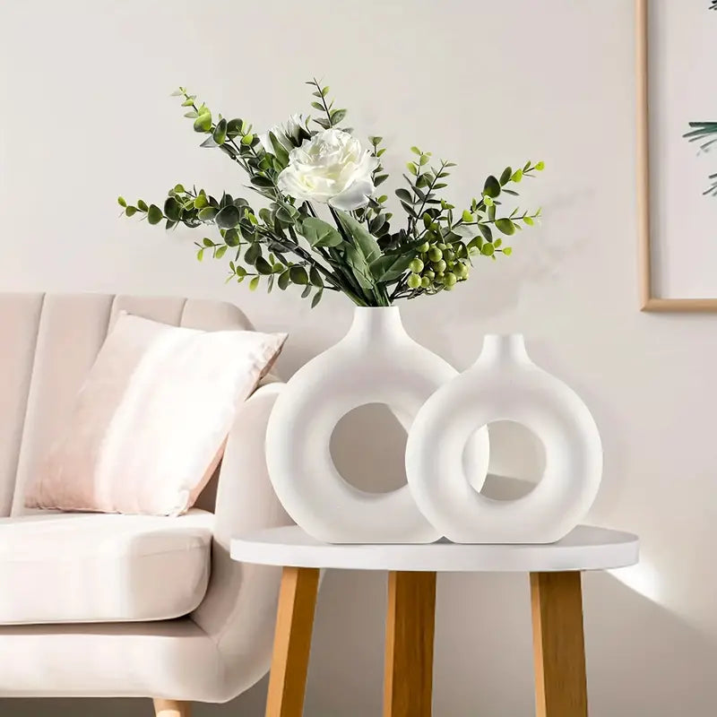 Circular Hollow Decorative Vase