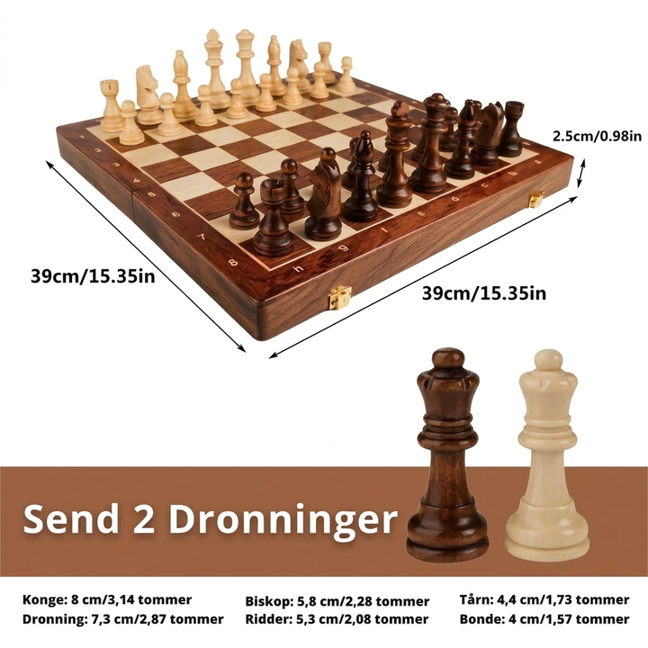 Classic Chess Set with Detailed Pieces