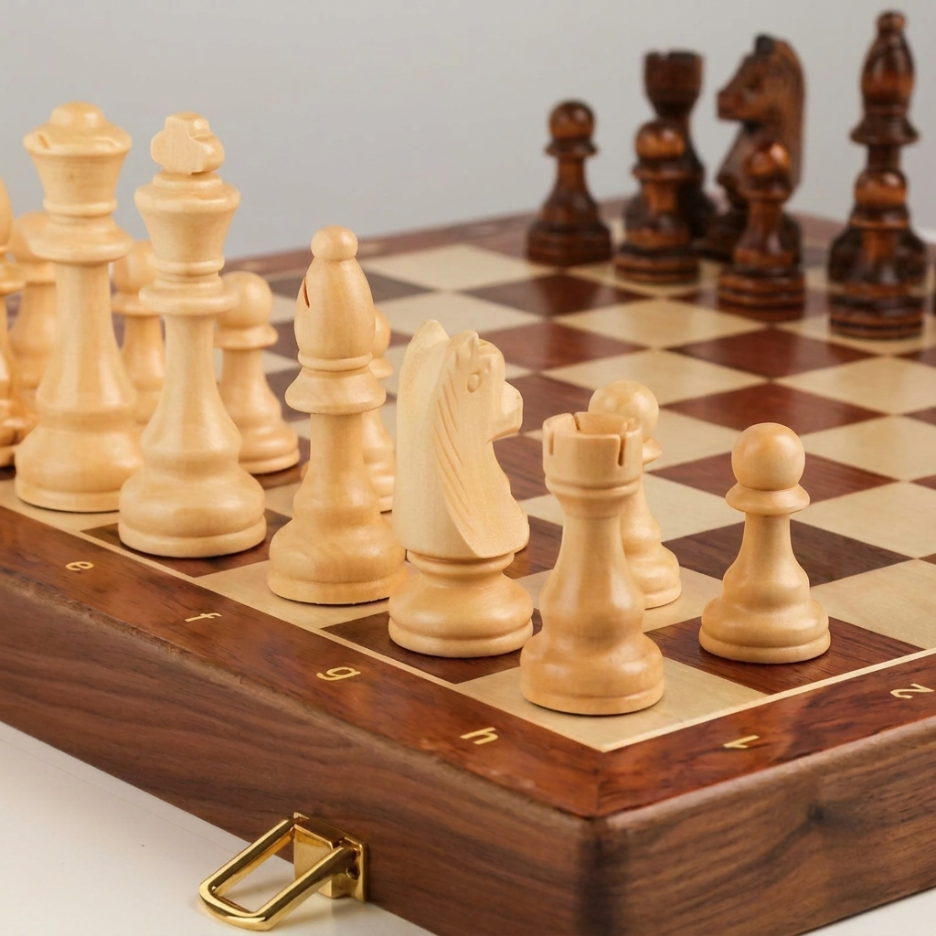 Classic Chess Set with Detailed Pieces
