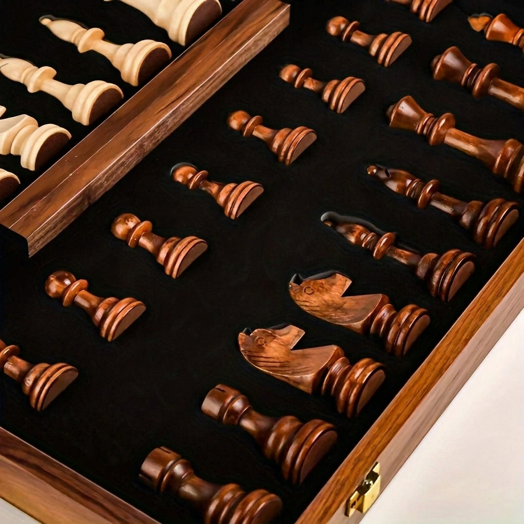 Classic Chess Set with Detailed Pieces