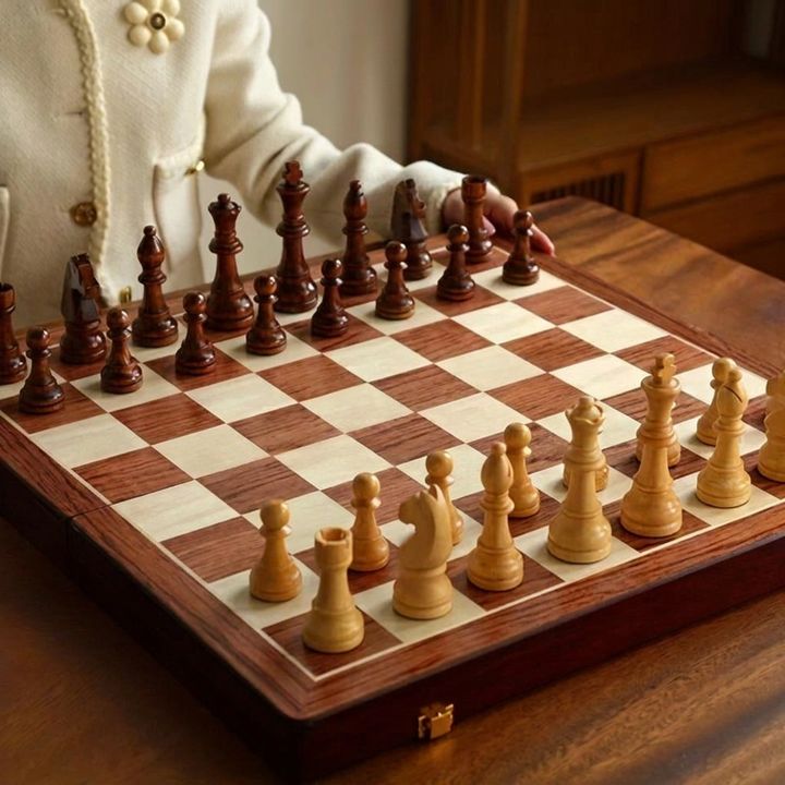 Classic Chess Set with Detailed Pieces