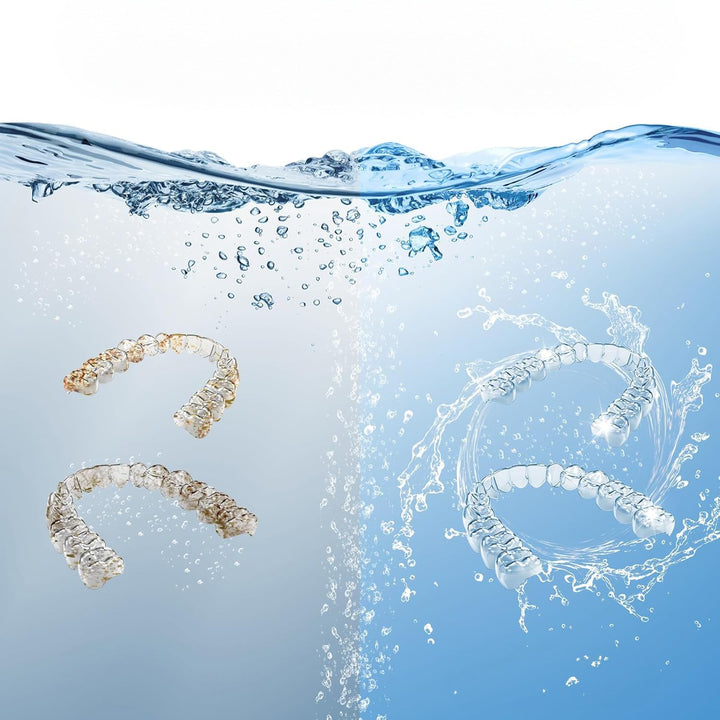 Cleaning for mouthguards, snoring devices, dental guards, dentures, retainers