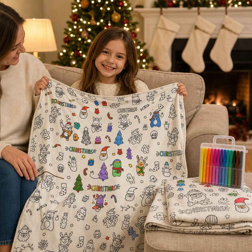 Color-Your-Own Kids Duvet Cover Set