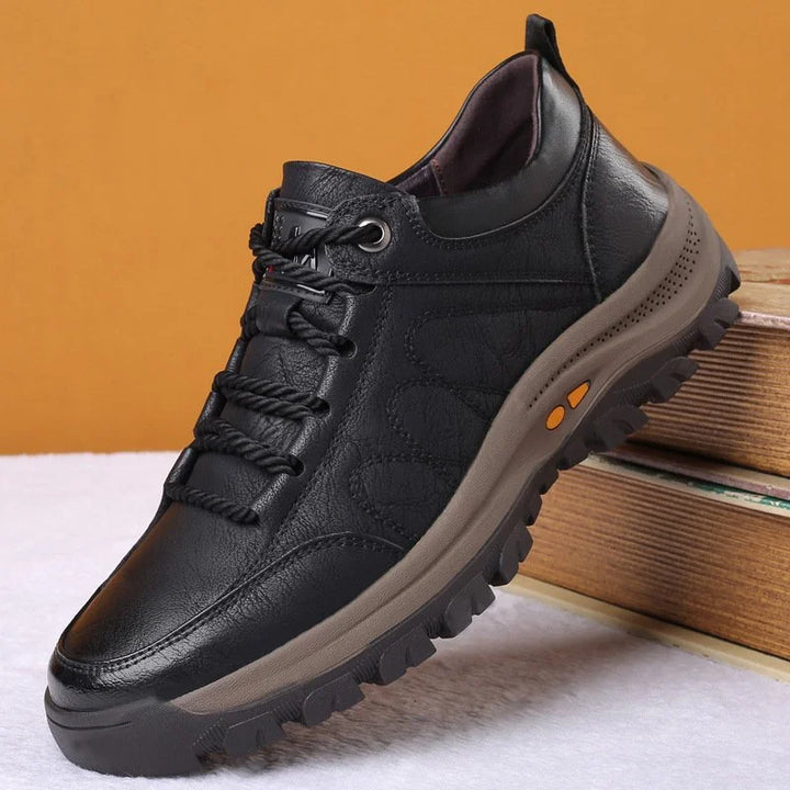 Comfortable and Waterproof Orthopedic Leather Shoes for Men