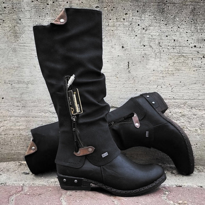 Comfortable High Boots with Storage Compartment