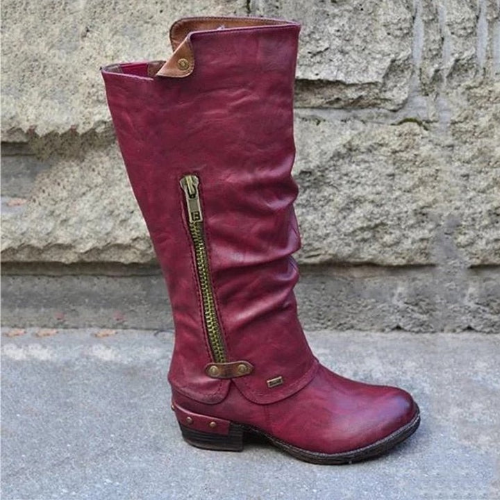 Comfortable High Boots with Storage Compartment